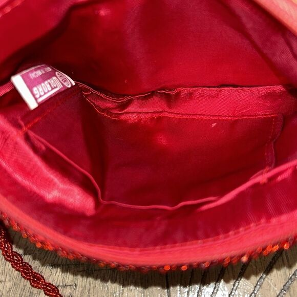 Heirloom Red Hot π Walborg Evening Purse π sparkle π & shineβπͺ© 1970s style! - Picture 10 of 17